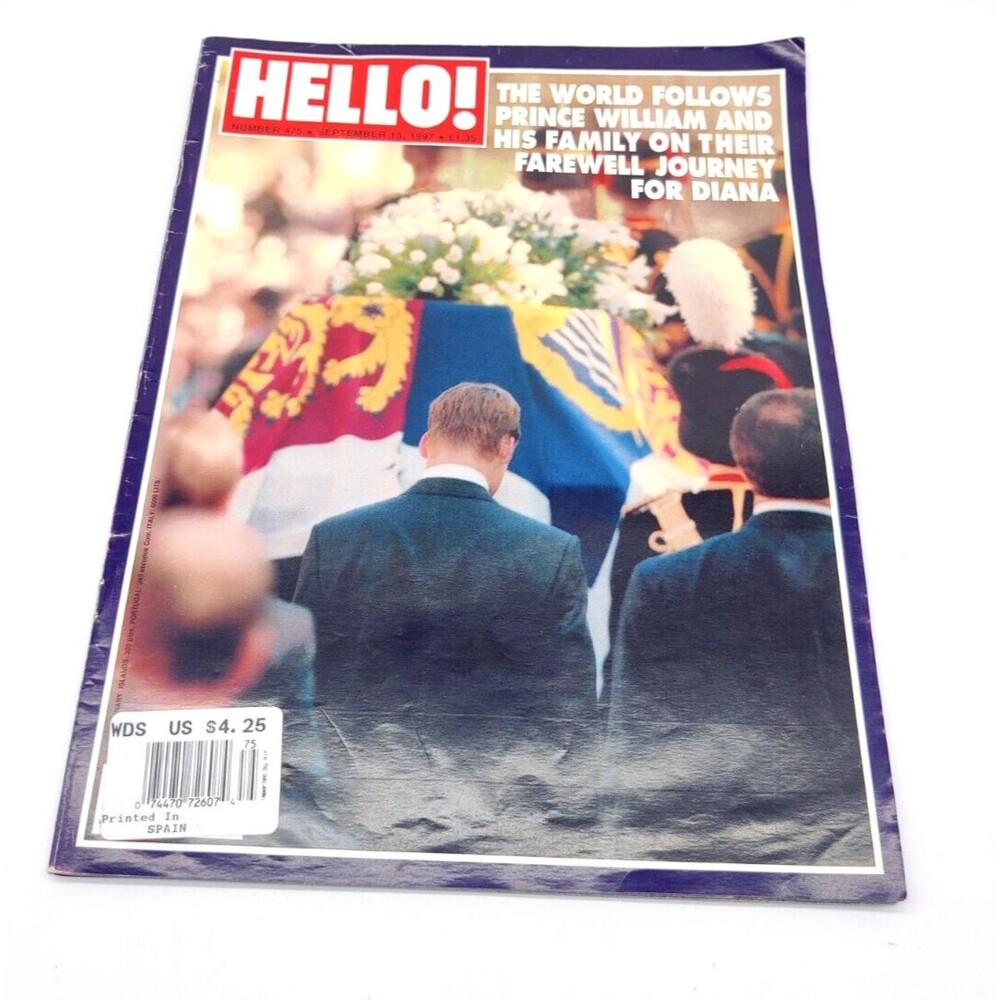 Vintage HELLO! Magazine September 1997 Princess Diana Memorial Issue Prince Will